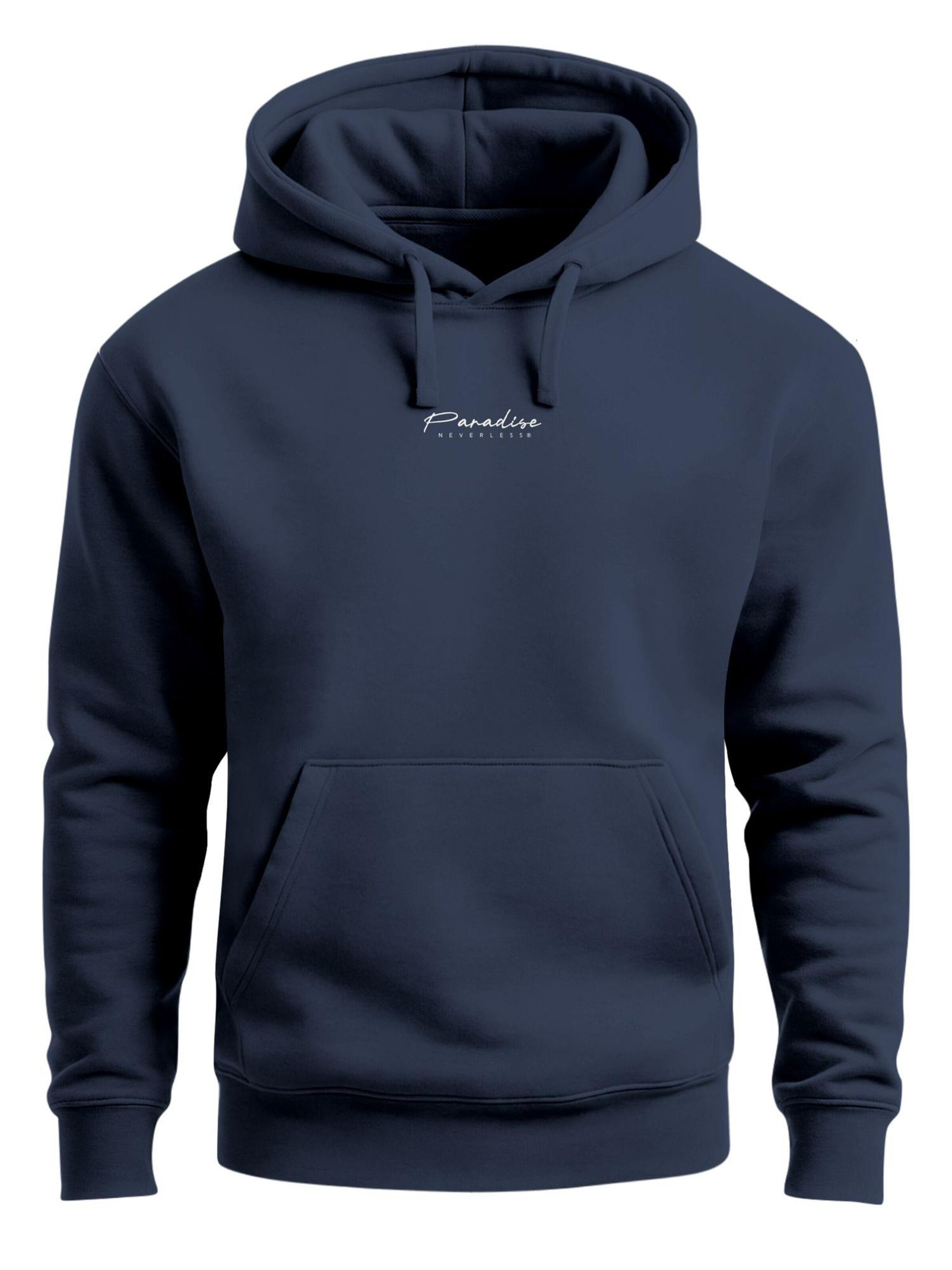 Neverless Sweatshirt 'Palmen'‌‌‌‌‌‌ in Blau: Vorderseite