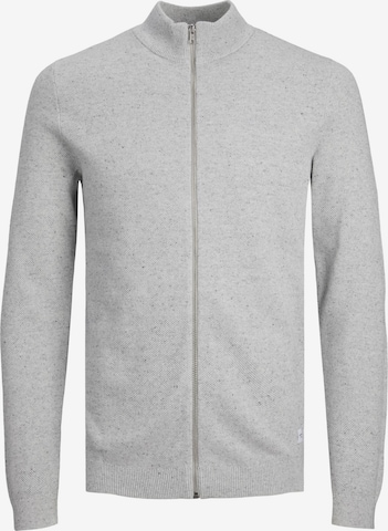 JACK & JONES Strickjacke 'Hill' in Grau: predná strana