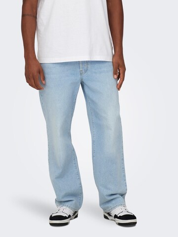 Only & Sons Loosefit Jeans 'ONSFade' in Blau: predná strana