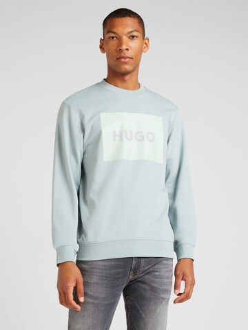 HUGO Sweatshirt 'Duragol' in Grijs: voorkant