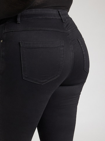 Slimfit Jeans 'CARRAY' de la ONLY Carmakoma pe negru
