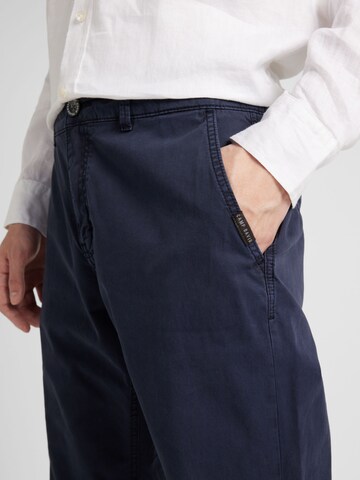 CAMP DAVID Regular Chinohose in Blau