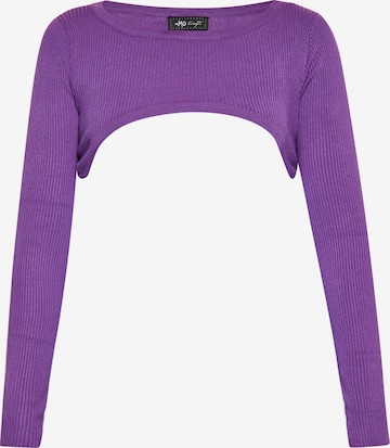 myMo at night Top in Purple: front