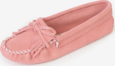 Minnetonka Mocassin 'Kilty' en rose, Vue avec produit