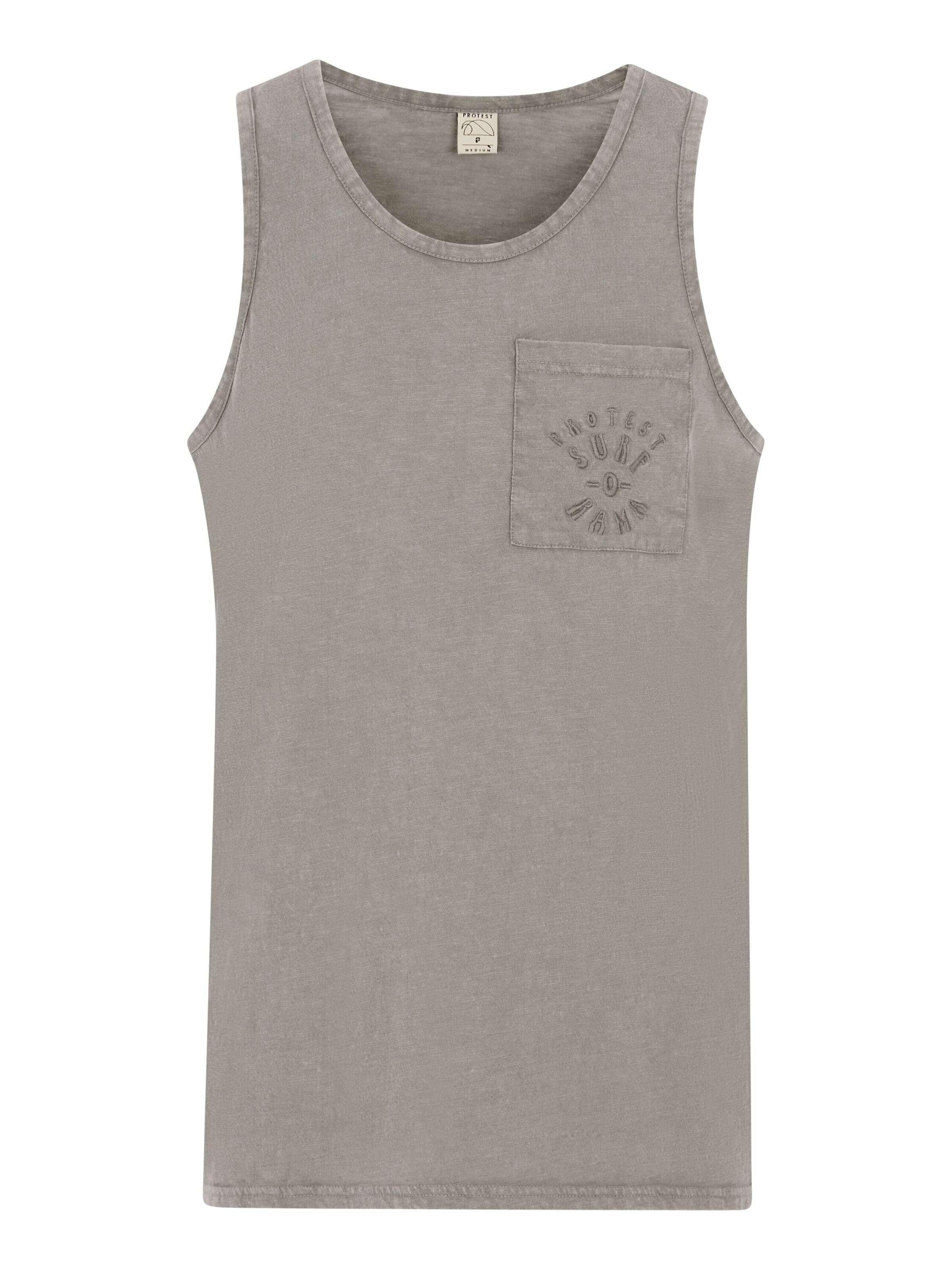 PROTEST Shirt 'PRTZach'‌‌ in Grau: Vorderseite