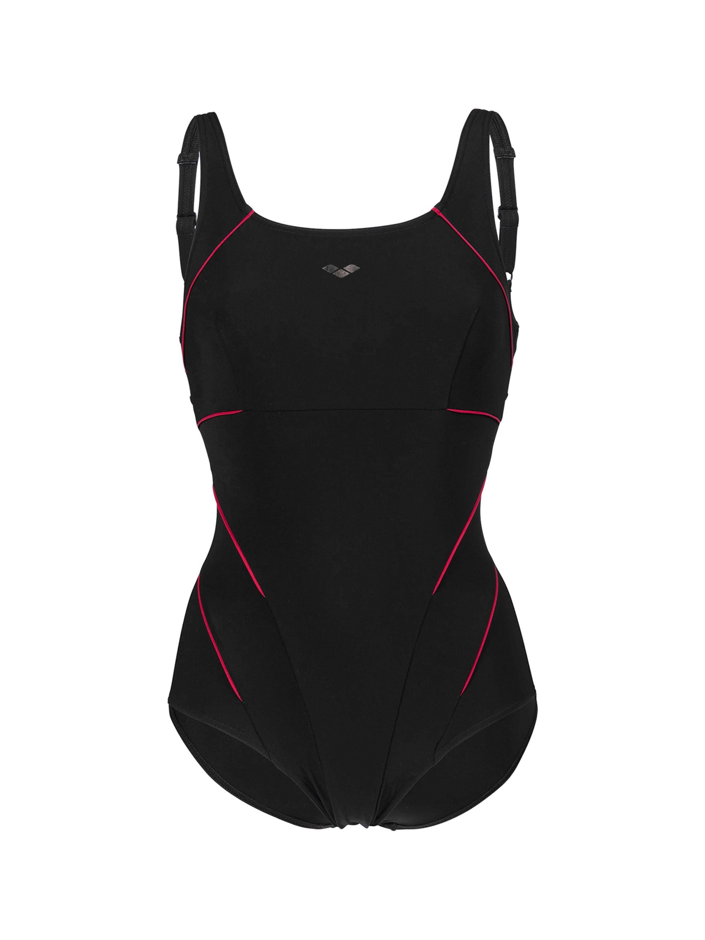 ARENA - Soutien Bustier Fato de banho ' Jewel LOW C' em preto: frente