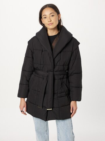 River Island - Chaqueta de invierno en negro: frente