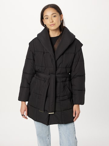 River Island Winter jacket in Black: front