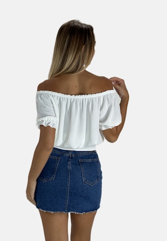 Camicia da donna di Elara in bianco