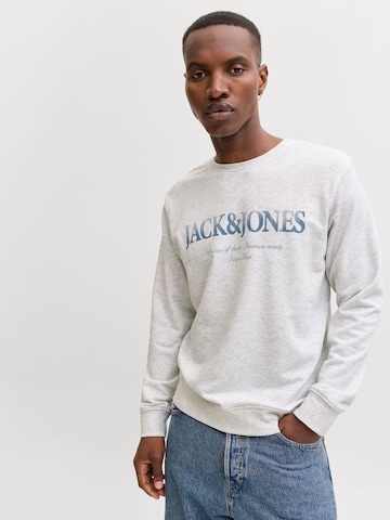 JACK & JONES Sweatshirt 'JJDevin Daytona' in Wit