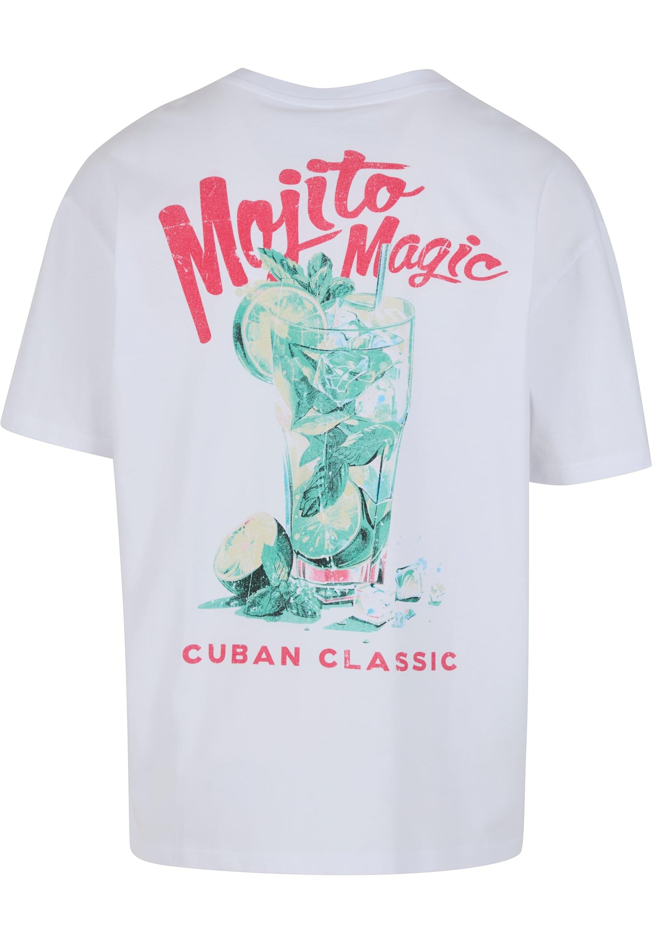 Maglietta 'Cuban' di Mister Tee in bianco: frontale