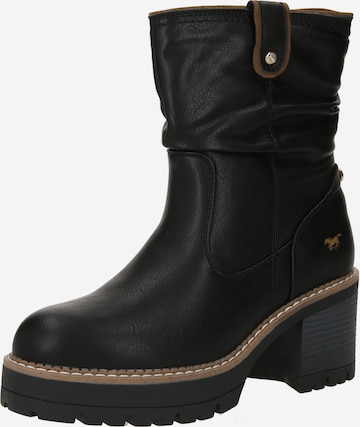 MUSTANG Ankle Boots in Black: front