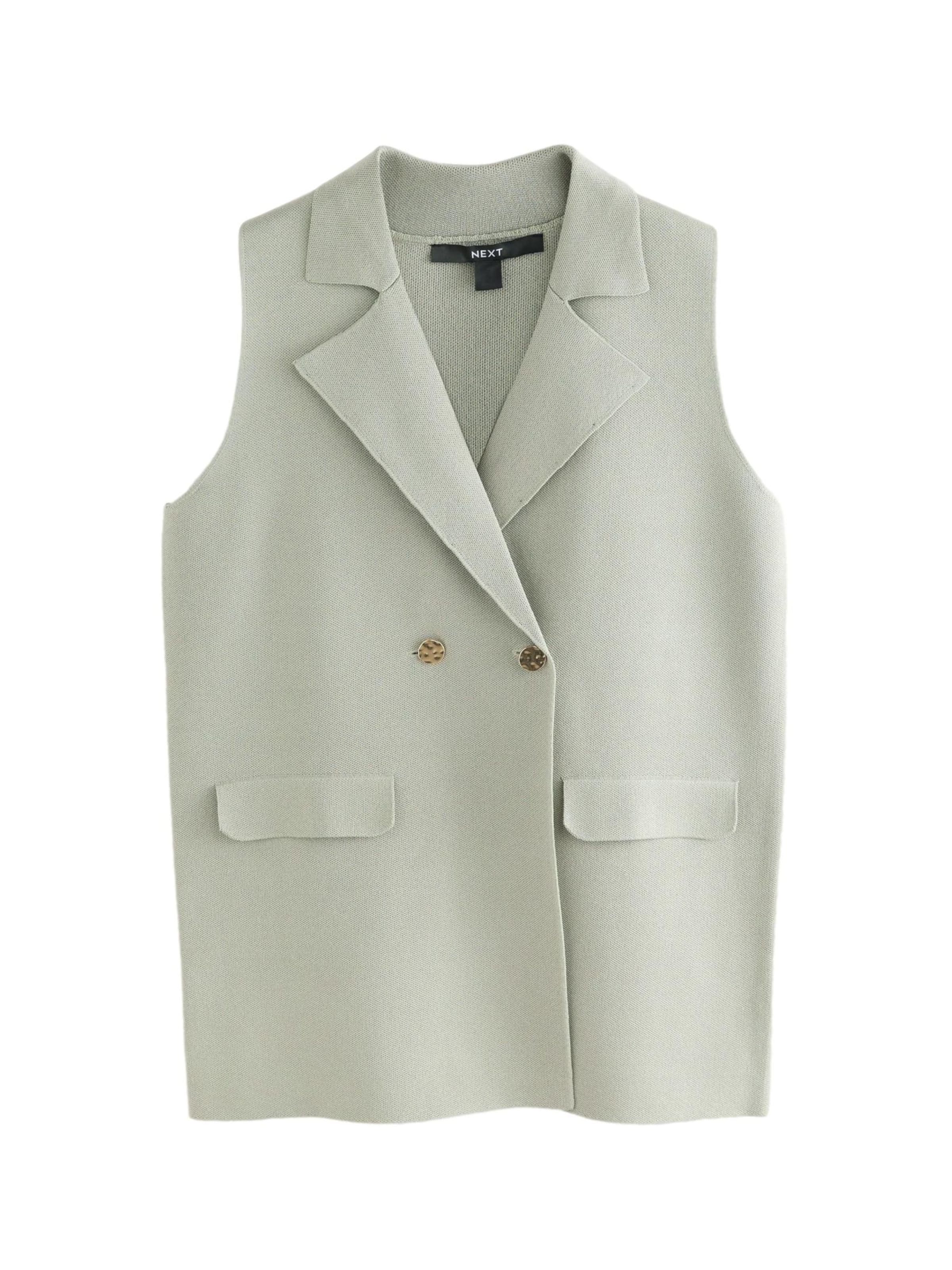 Next Anzugweste in Grün: Vorderseite
