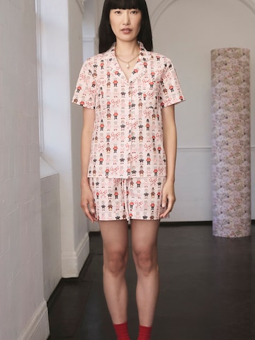 Cath Kidston Korte pyjama in Roze: voorkant