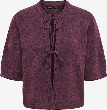Cardigan 'ONLSimoni' ONLY en violet : devant