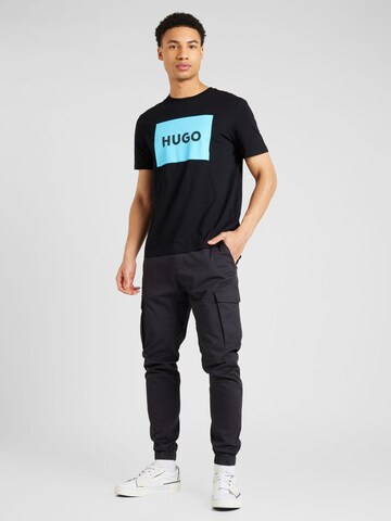 HUGO T-Shirt 'Dulive222' in Schwarz