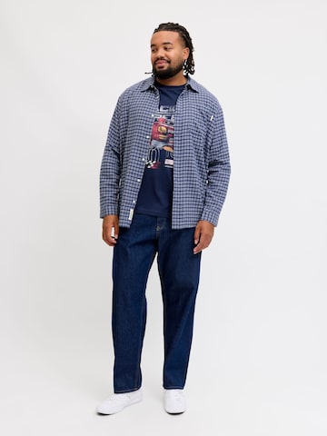 Jack & Jones Plus Shirt in Blauw