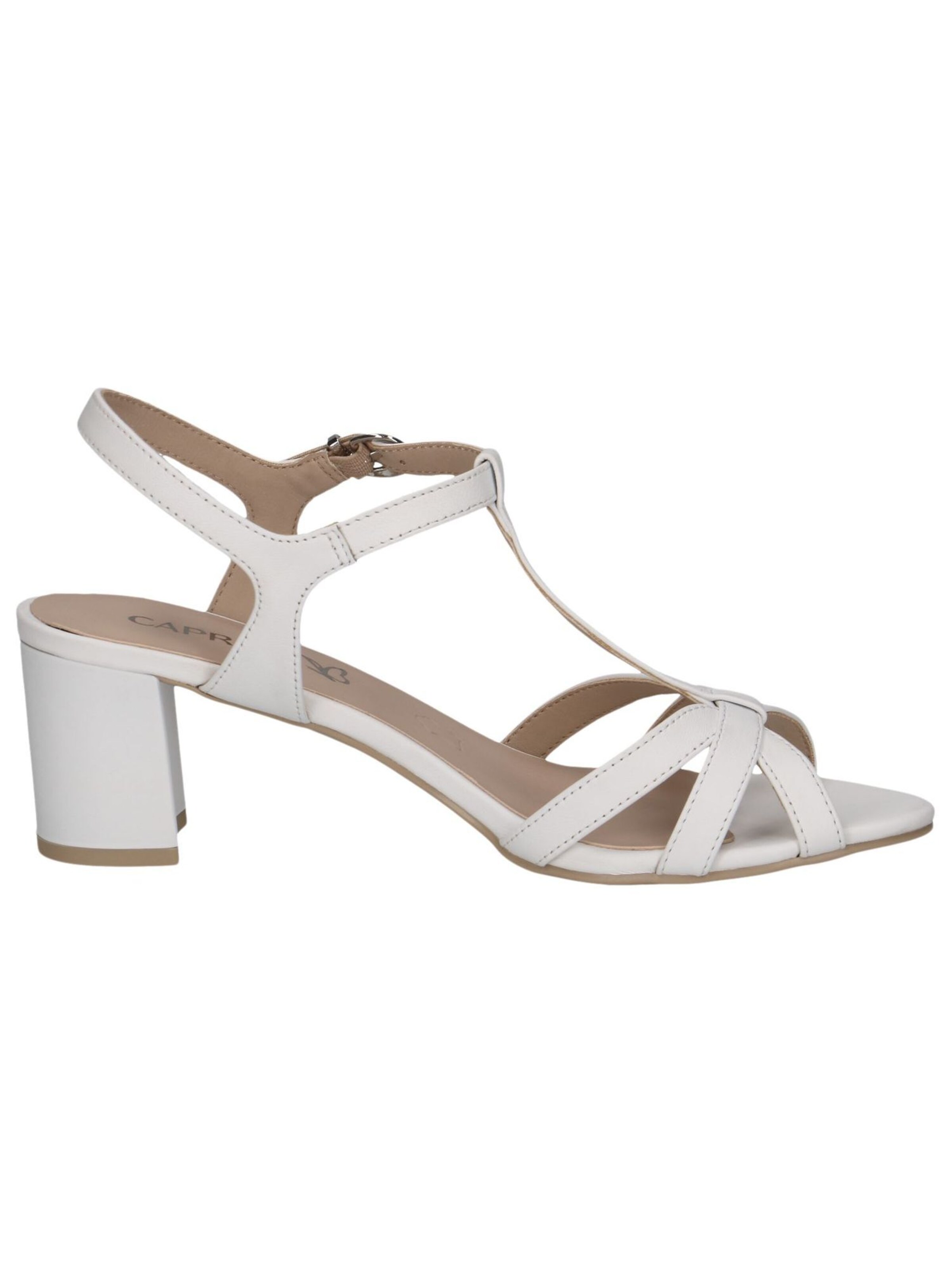 CAPRICE Strap sandal in White