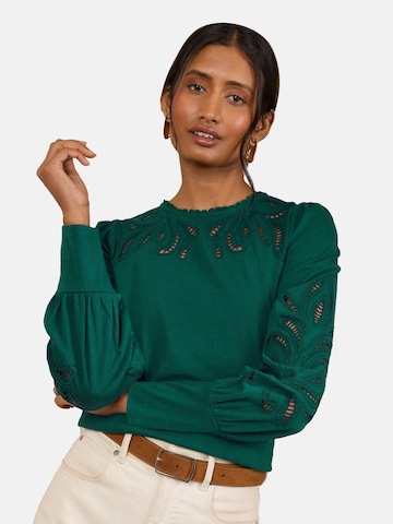 love & roses - Blusa en verde: frente