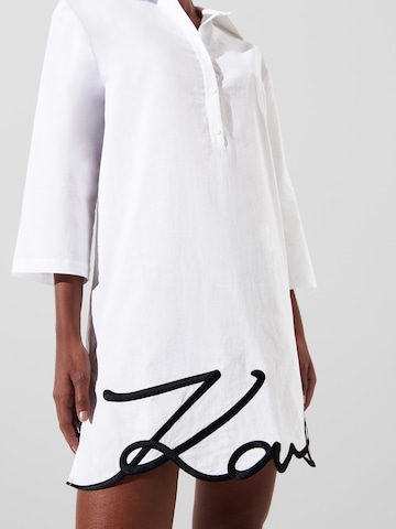 Robe-chemise Karl Lagerfeld en blanc