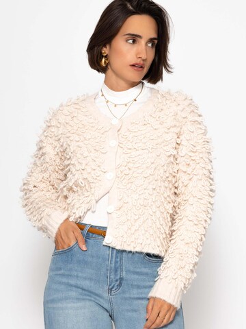 SASSYCLASSY Oversizestrickjacke‌‌‌‌‌‌‌‌‌‌ in Beige: Vorderseite