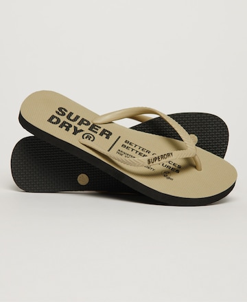 Tongs Superdry en beige