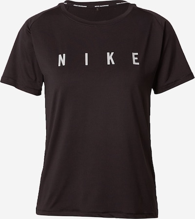 NIKE Sporta krekls 'Miler Run Division' melns / balts, Preces skats