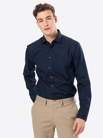 Coupe regular Chemise business 'Modern' SEIDENSTICKER en bleu : devant