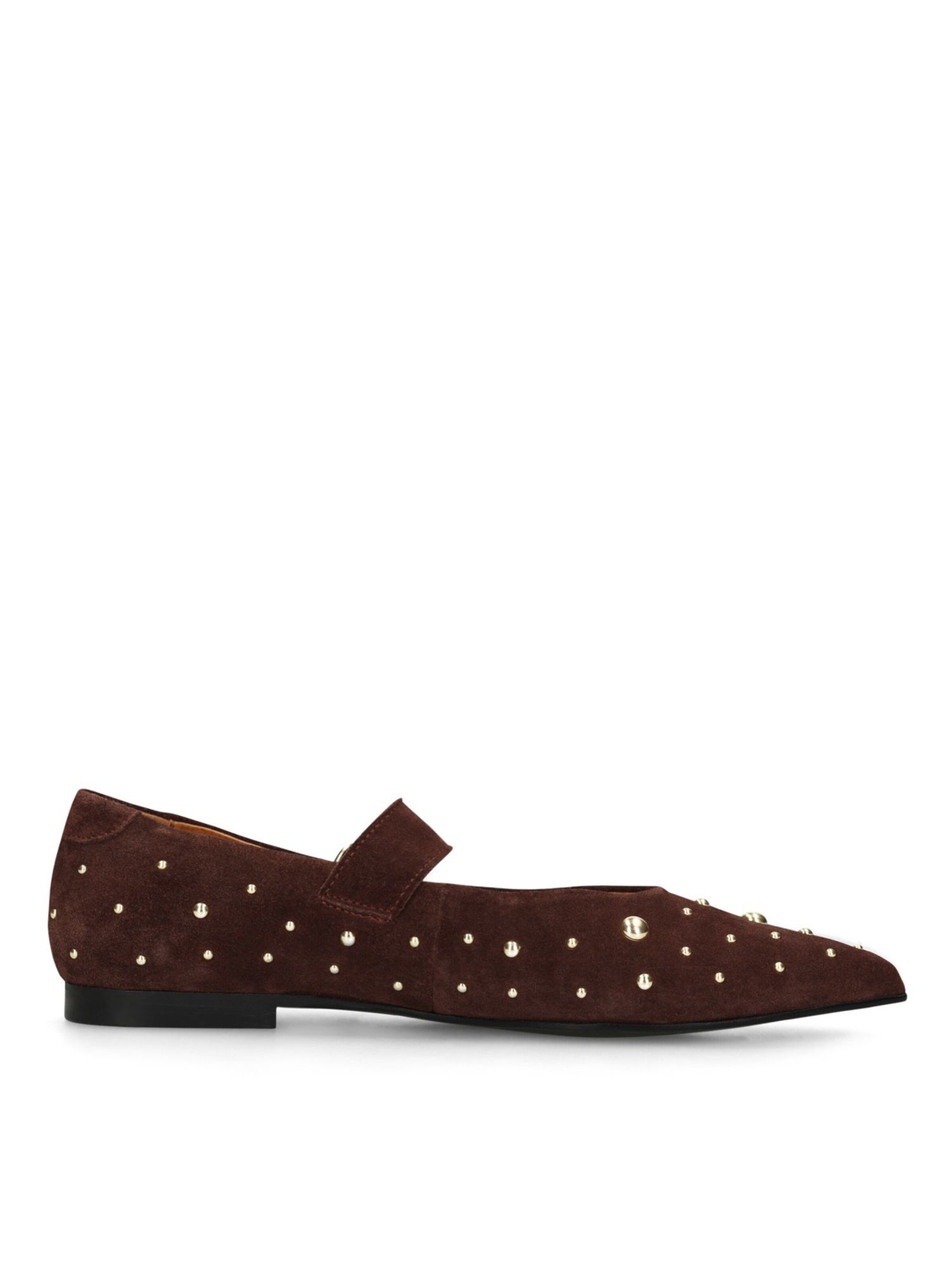 MANFIELD Ballerina met riempjes in Rood