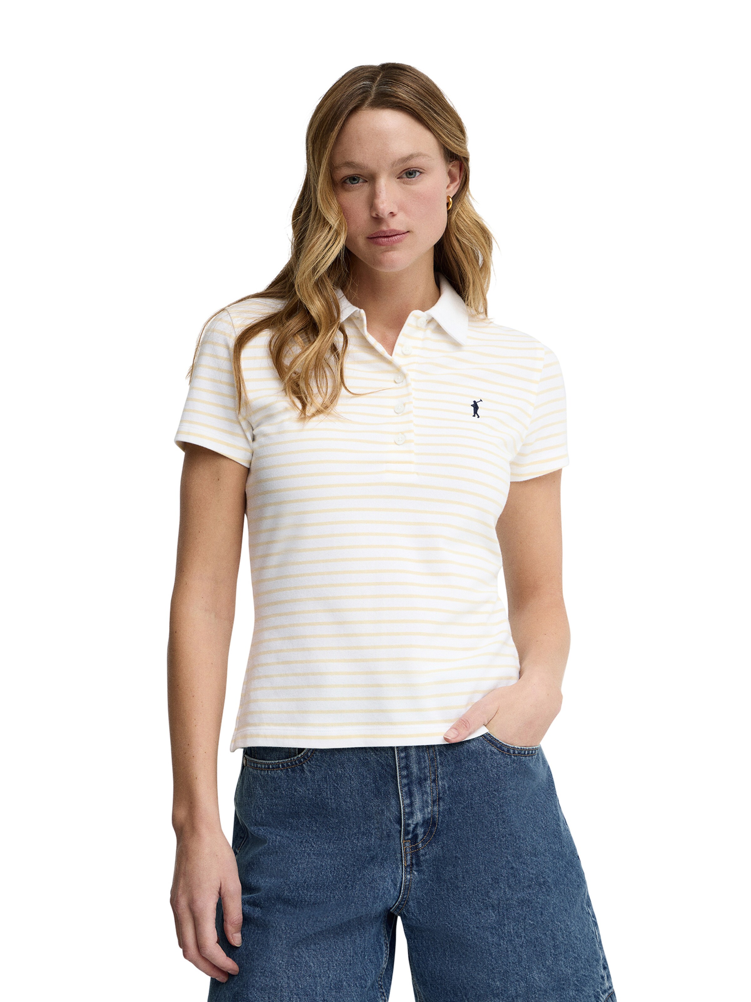 Polo Club Shirt in White: front