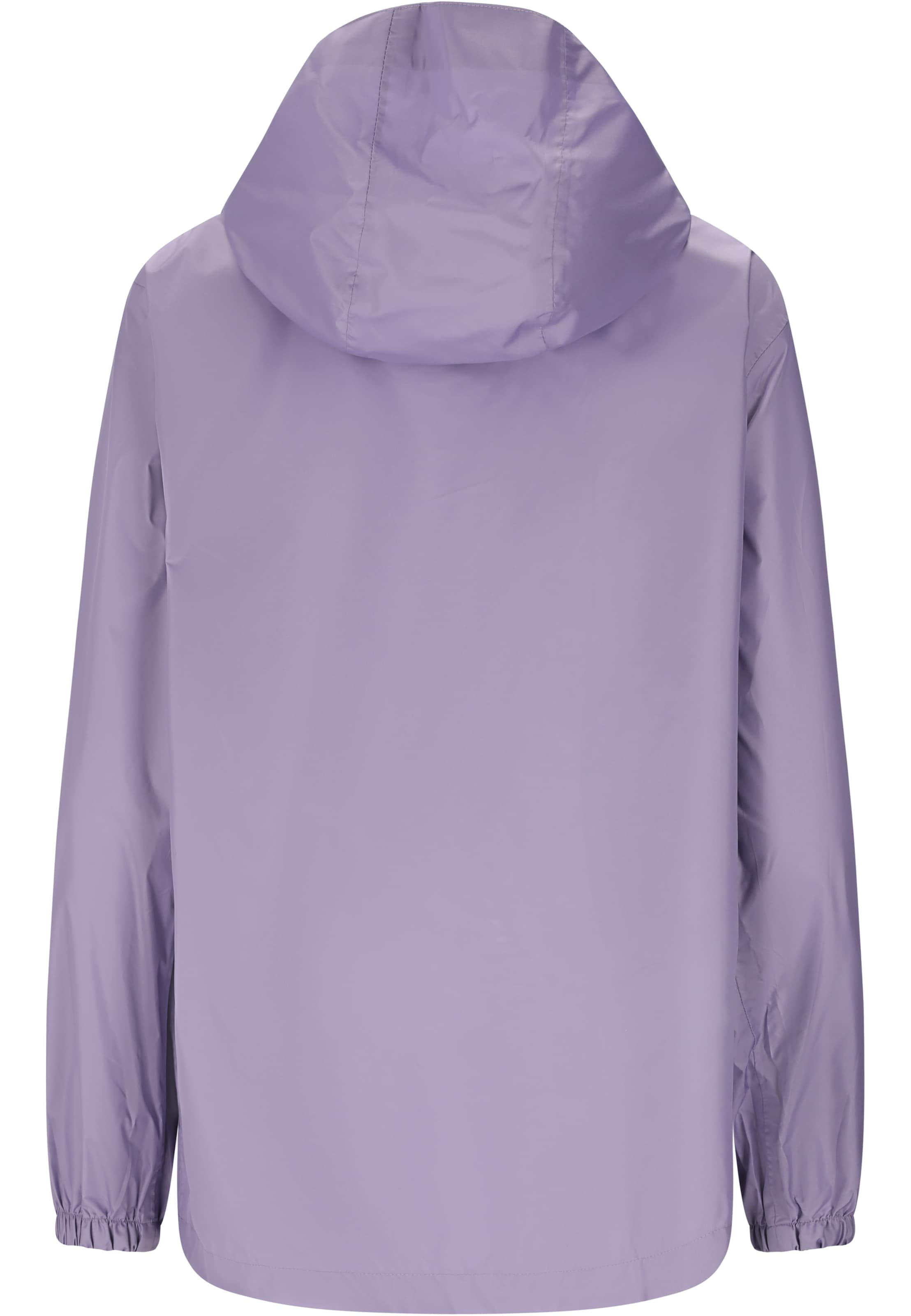 Weather Report Weatherproof jacket 'Pack'way' in Purple