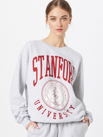 Missguided Sweatshirt 'STANFORD MARL' in Grey: front