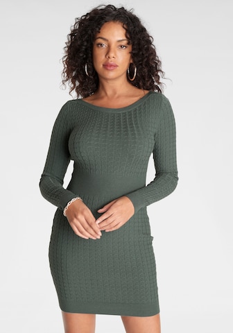MELROSE Strickkleid in Grün: Vorderseite