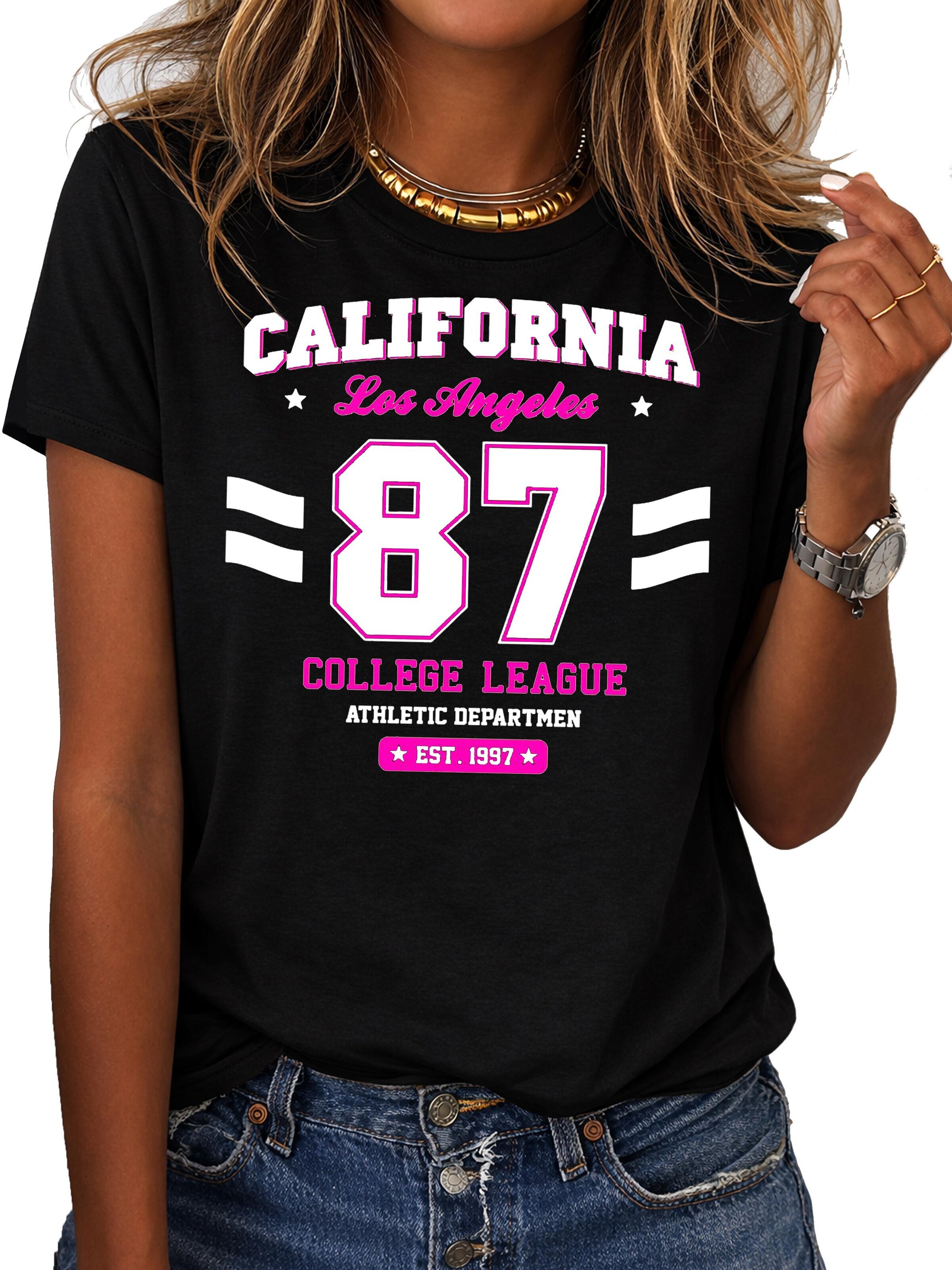RMK Shirt 'College'‌‌‌‌‌‌‌‌‌ in Schwarz: Vorderseite