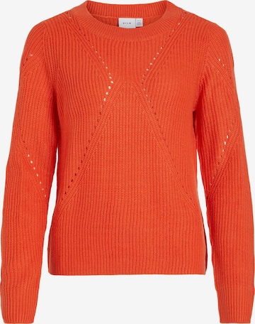 VILA Sweater in Red: front