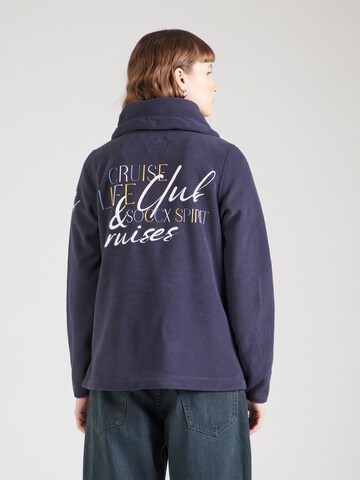 Veste en polaire Soccx en bleu : devant