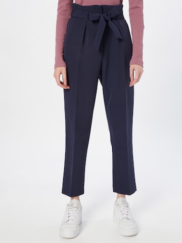 NEW LOOK Regular Pleat-Front Pants 'MILLY' in Blue: front