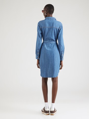 Rochie tip bluză de la Lee pe albastru: spate