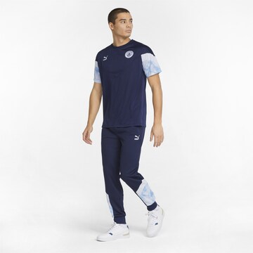 Effilé Pantalon de sport 'Man City' PUMA en bleu