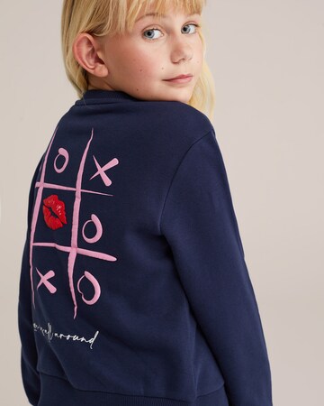 Sweat-shirt WE Fashion en bleu