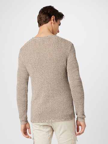 JACK & JONES Sweater 'Phil' in Brown
