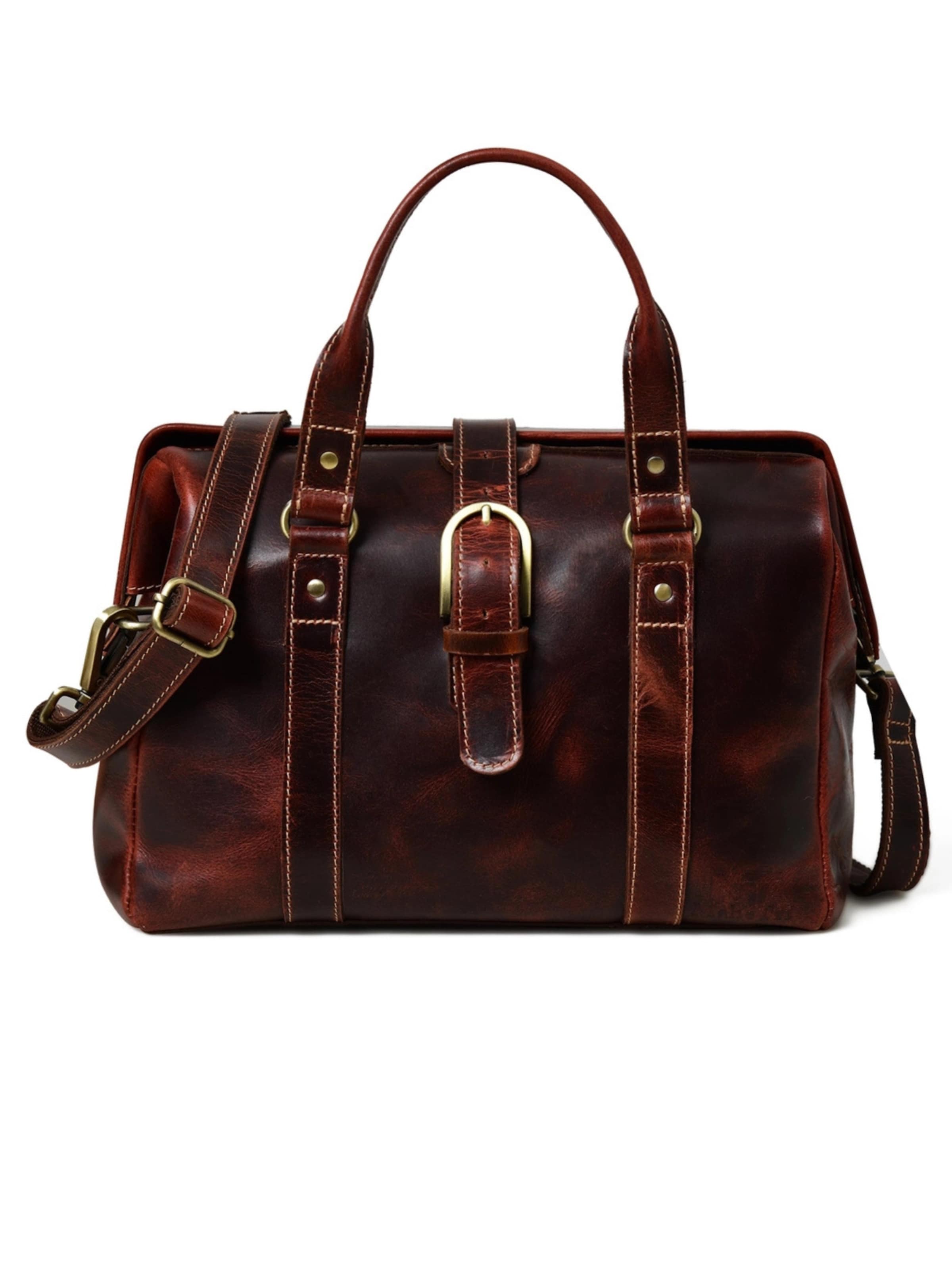 Ella Eisvogel Handbag in Brown: front