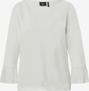 T-shirt s.Oliver en blanc : devant