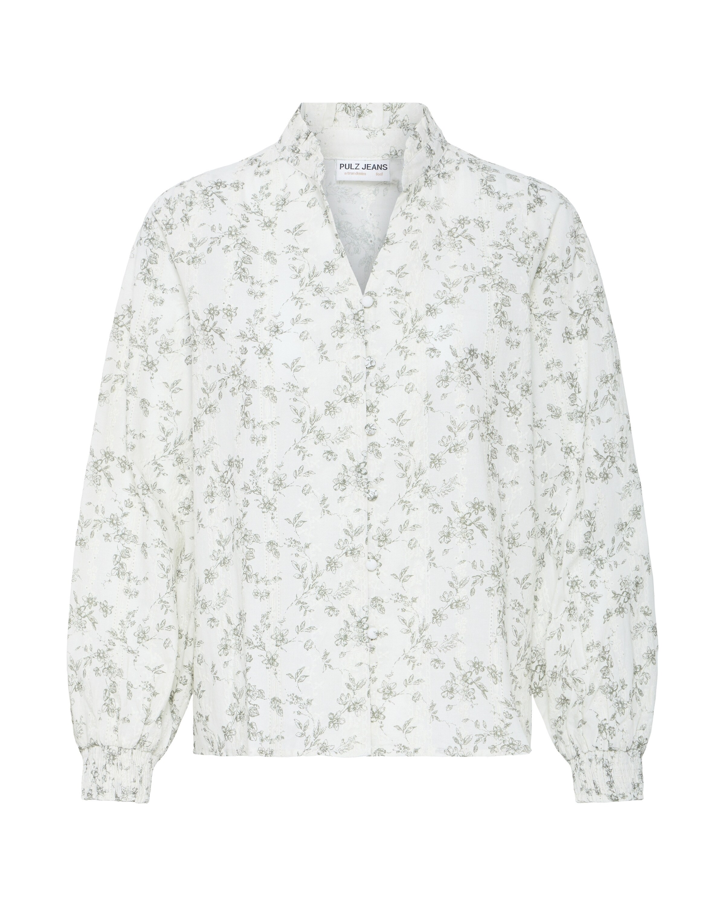 Pulz Bluse 'DEBORAH ' i hvid: forside