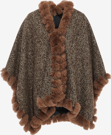 FRAULLY Cape in Brown: front