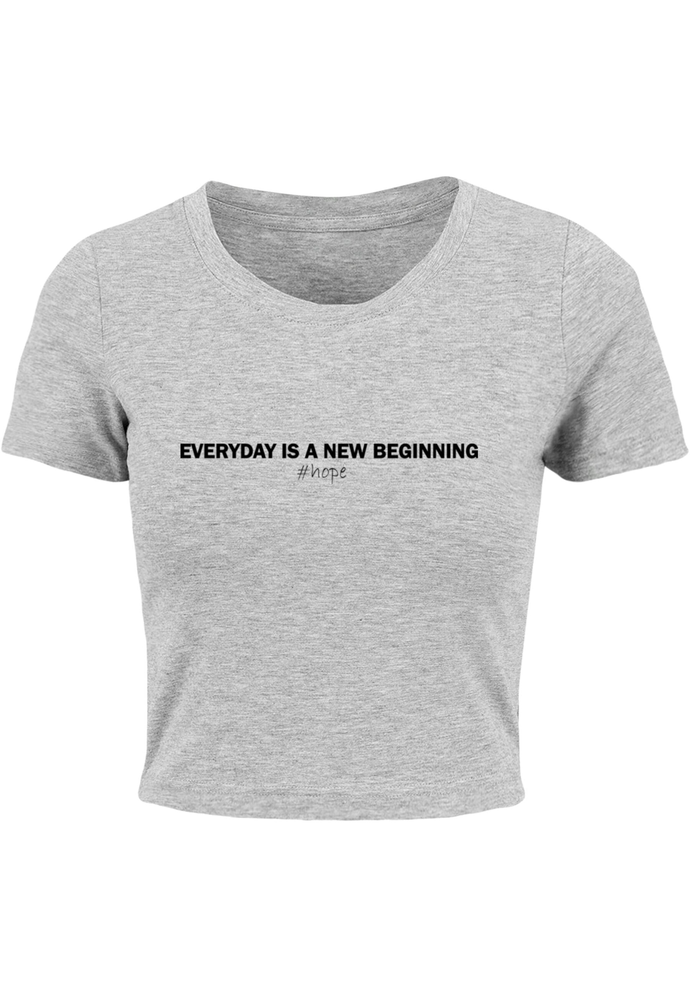 Maglietta 'Hope' di Merchcode in grigio: frontale
