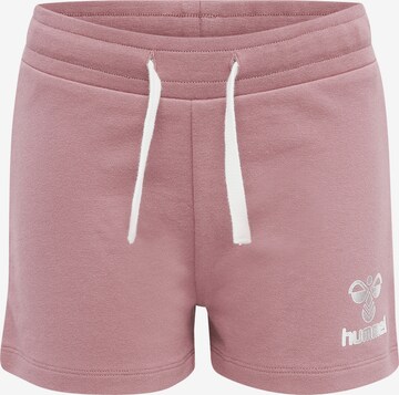 Hummel Regular Pants in Pink: front