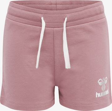 Hummel Regular Broek in Roze: voorkant