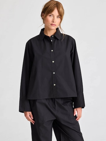 Gai+Lisva Bluse 'Flora' in Schwarz: Vorderseite