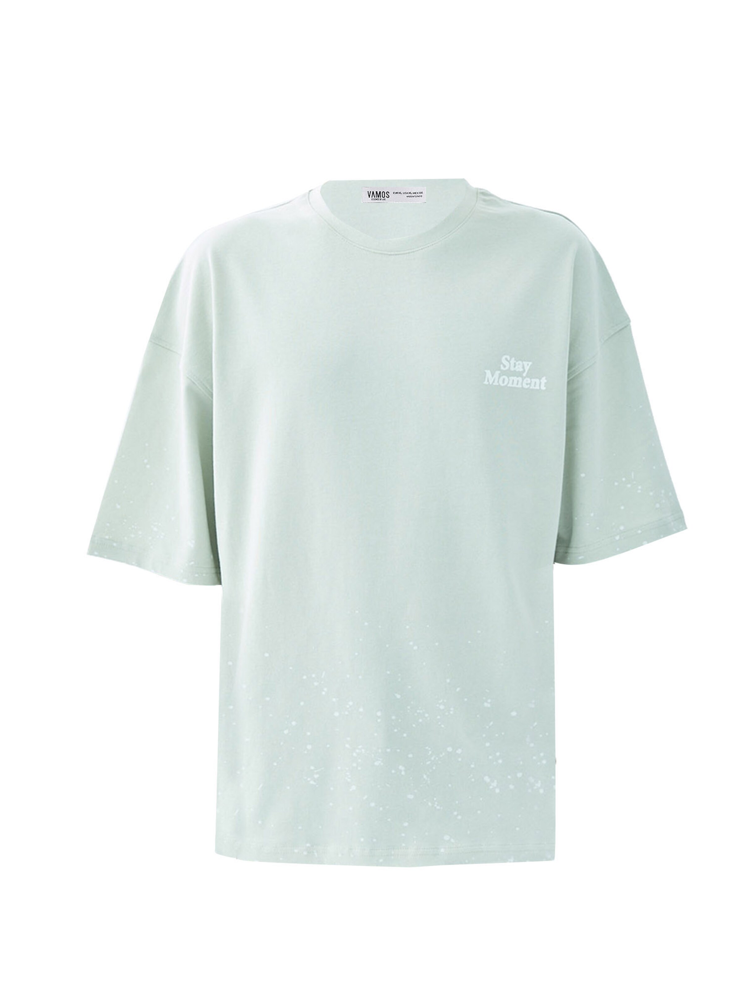 VAMOS CLO Tričko – zelená: přední strana